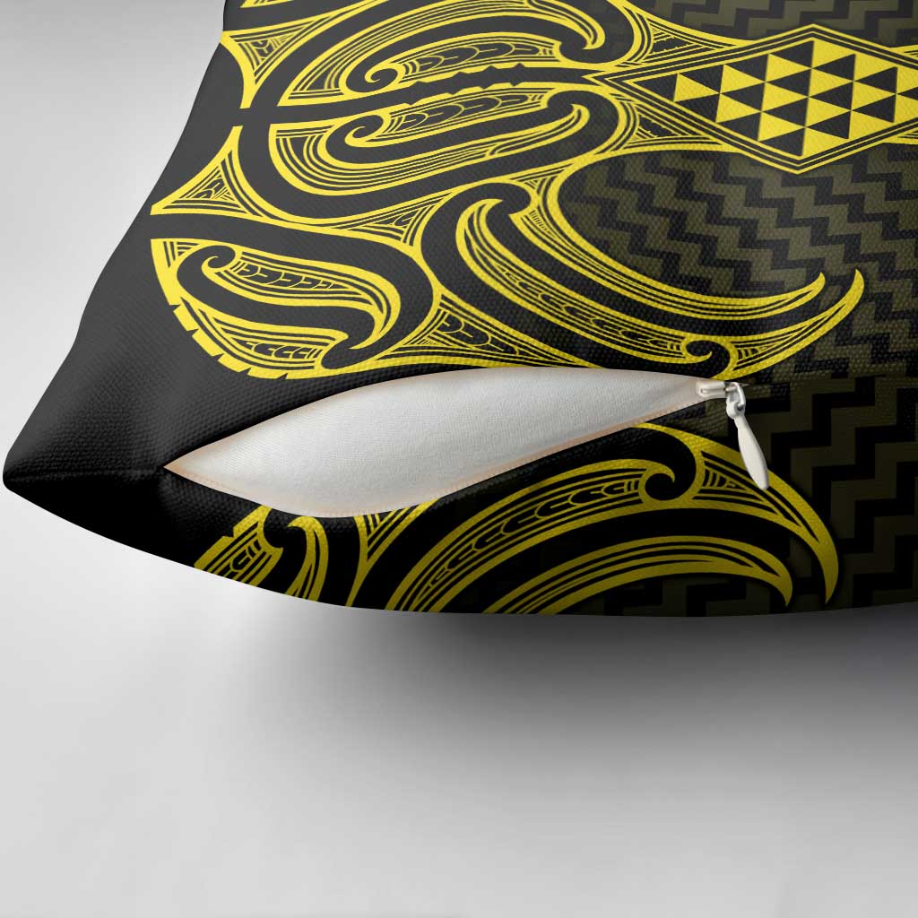 Mahi-dawg Maori Ta Moko Poutama Art Pillow Cover - Polynesian Pride