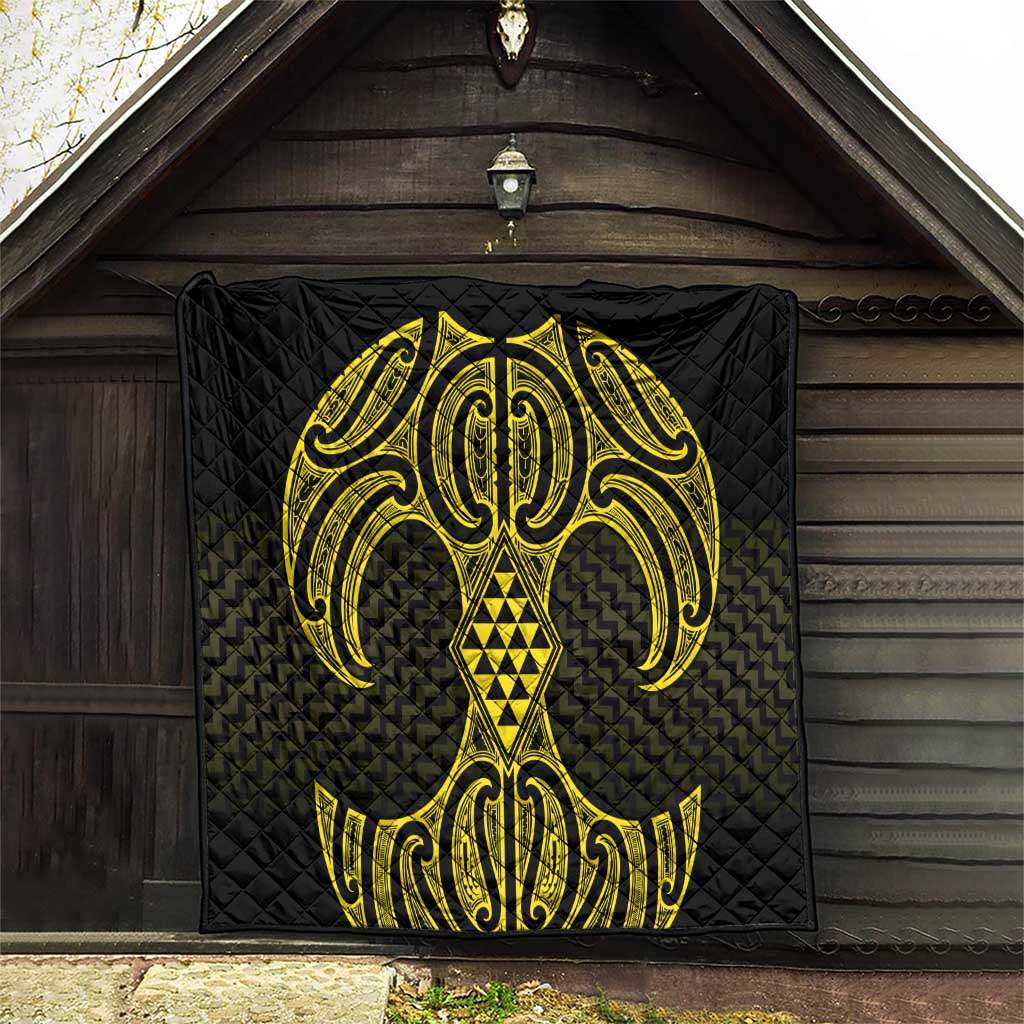 Mahi-dawg Maori Ta Moko Poutama Art Quilt LT9 - Polynesian Pride