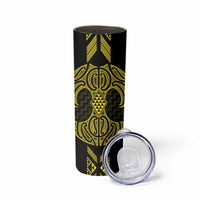 Mahi-dawg Maori Ta Moko Poutama Art Skinny Tumbler LT9 - Polynesian Pride