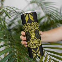 Mahi-dawg Maori Ta Moko Poutama Art Skinny Tumbler LT9 - Polynesian Pride