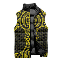 Mahi-dawg Maori Ta Moko Poutama Art Sleeveless Puffer Jacket - Polynesian Pride