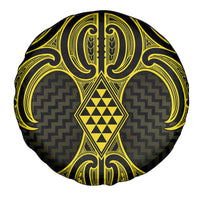 Mahi-dawg Maori Ta Moko Poutama Art Spare Tire Cover
