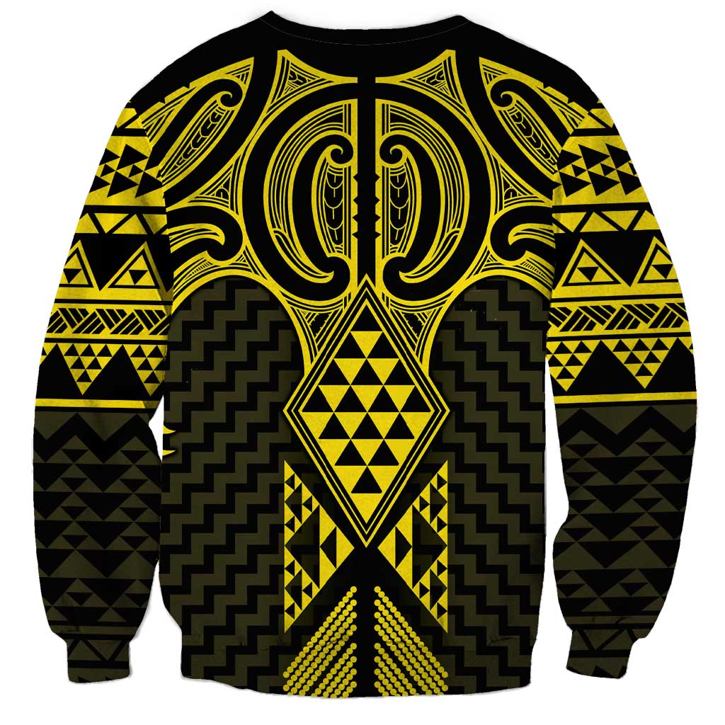 Mahi-dawg Maori Ta Moko Poutama Art Sweatshirt