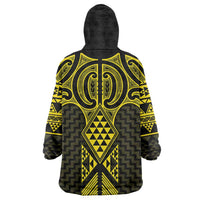 Mahi-dawg Maori Ta Moko Poutama Art Wearable Blanket Hoodie