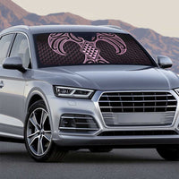 Mawhero Maori Ta Moko Poutama Art Auto Sun Shade - Polynesian Pride