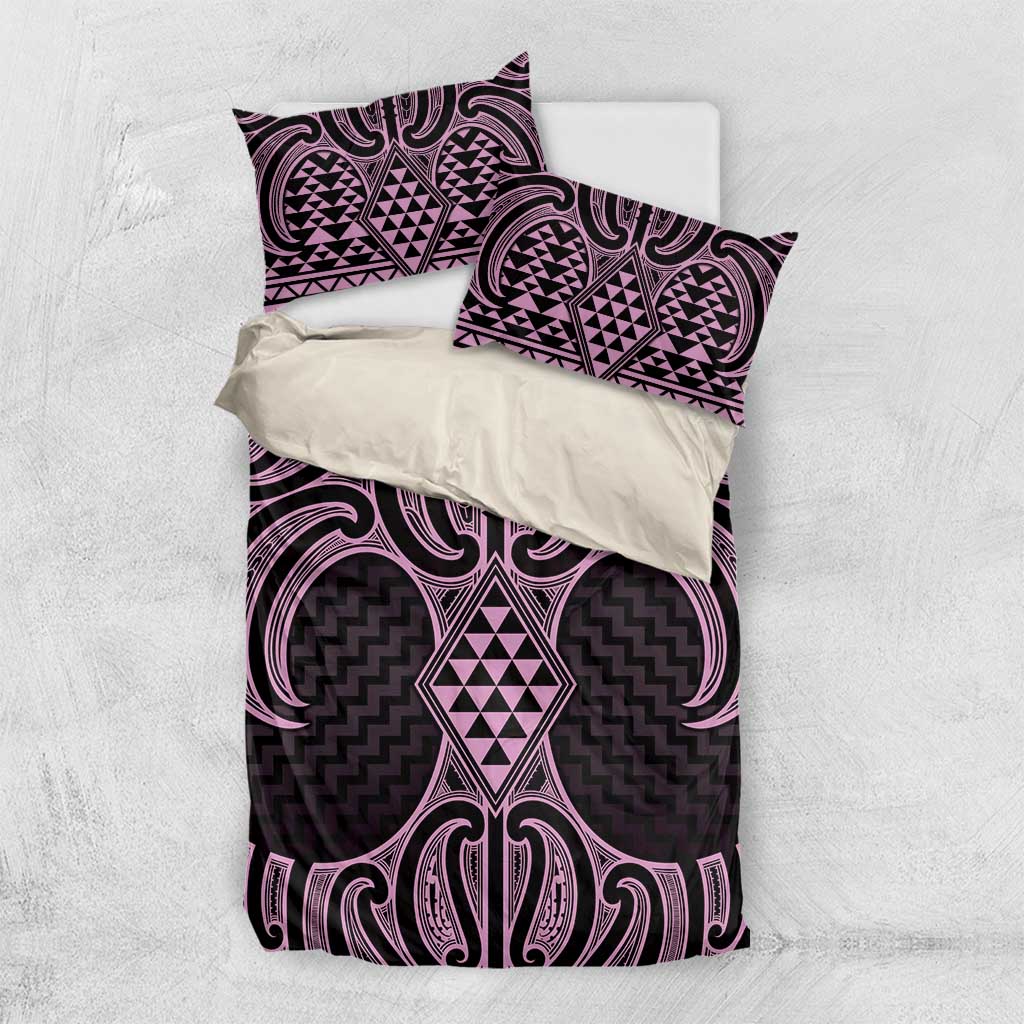 Mawhero Maori Ta Moko Poutama Art Bedding Set