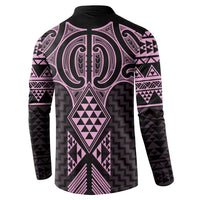 Mawhero Maori Ta Moko Poutama Art Button Sweatshirt