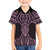 Mawhero Maori Ta Moko Poutama Art Family Matching Off The Shoulder Long Sleeve Dress and Hawaiian Shirt