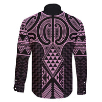 Mawhero Maori Ta Moko Poutama Art Family Matching Off Shoulder Maxi Dress and Hawaiian Shirt