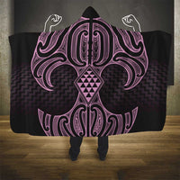 Mawhero Maori Ta Moko Poutama Art Hooded Blanket