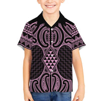 Mawhero Maori Ta Moko Poutama Art Kid Hawaiian Shirt