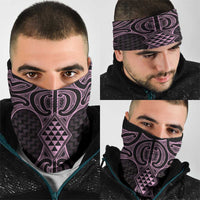 Mawhero Maori Ta Moko Poutama Art Neck Gaiter - Polynesian Pride