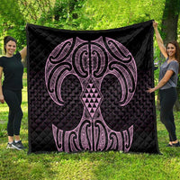 Mawhero Maori Ta Moko Poutama Art Quilt LT9 - Polynesian Pride