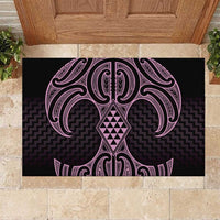 Mawhero Maori Ta Moko Poutama Art Rubber Doormat