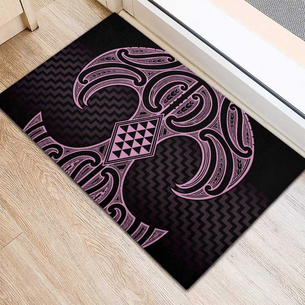 Mawhero Maori Ta Moko Poutama Art Rubber Doormat