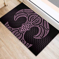 Mawhero Maori Ta Moko Poutama Art Rubber Doormat
