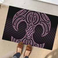 Mawhero Maori Ta Moko Poutama Art Rubber Doormat