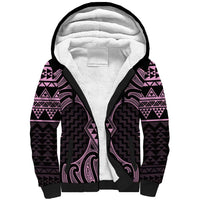 Mawhero Maori Ta Moko Poutama Art Sherpa Hoodie