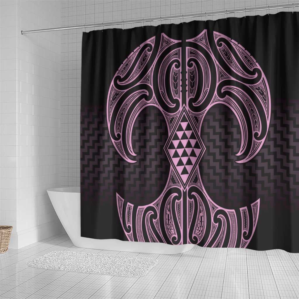 Mawhero Maori Ta Moko Poutama Art Shower Curtain