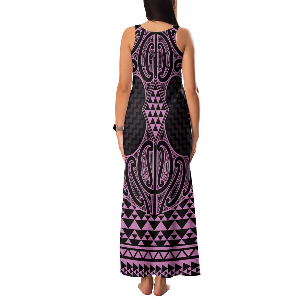 Mawhero Maori Ta Moko Poutama Art Tank Maxi Dress