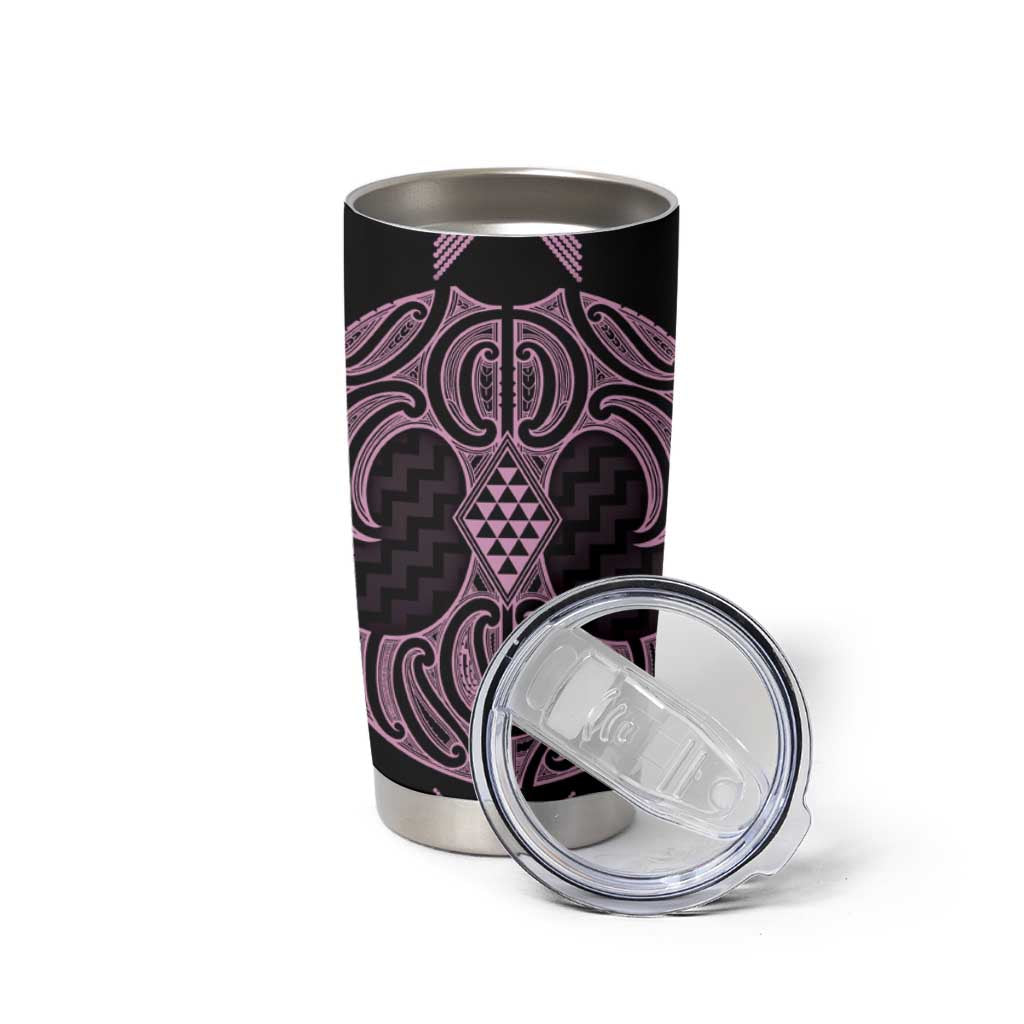Mawhero Maori Ta Moko Poutama Art Tumbler Cup LT9 - Polynesian Pride