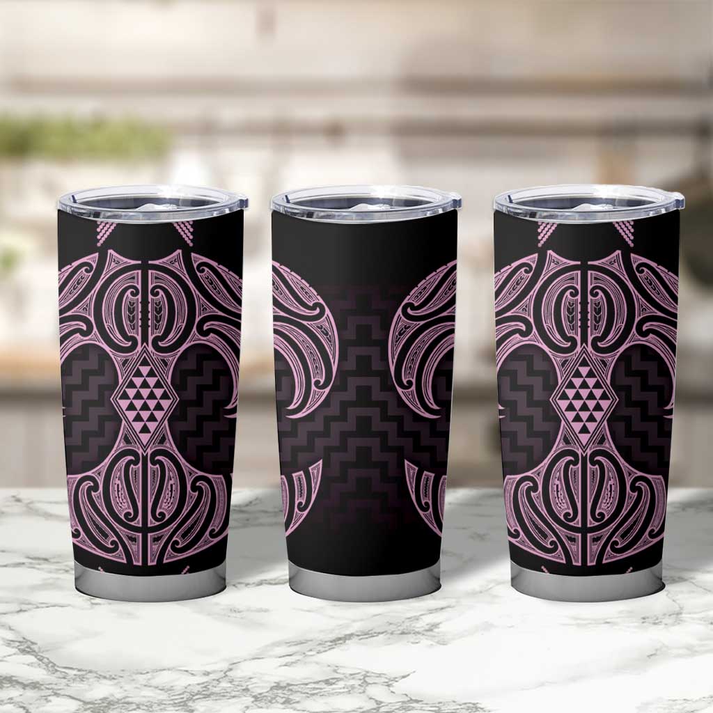 Mawhero Maori Ta Moko Poutama Art Tumbler Cup LT9 - Polynesian Pride