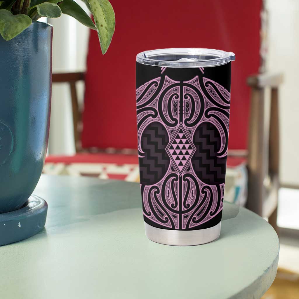 Mawhero Maori Ta Moko Poutama Art Tumbler Cup LT9 - Polynesian Pride
