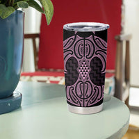 Mawhero Maori Ta Moko Poutama Art Tumbler Cup LT9 - Polynesian Pride