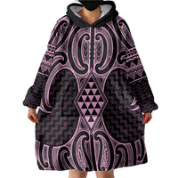 Mawhero Maori Ta Moko Poutama Art Wearable Blanket Hoodie