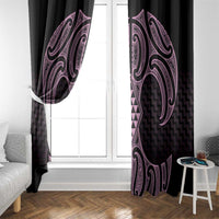 Mawhero Maori Ta Moko Poutama Art Window Curtain LT9 - Polynesian Pride