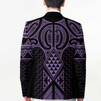 Waiporoporo Maori Ta Moko Poutama Art Blazer LT9 - Polynesian Pride