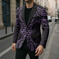 Waiporoporo Maori Ta Moko Poutama Art Blazer LT9 - Polynesian Pride