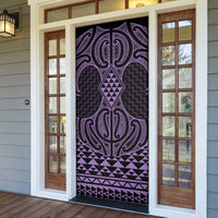 Waiporoporo Maori Ta Moko Poutama Art Door Cover - Polynesian Pride