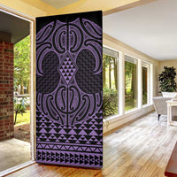 Waiporoporo Maori Ta Moko Poutama Art Door Cover - Polynesian Pride