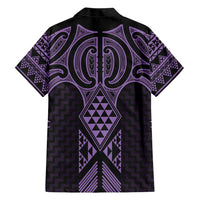 Waiporoporo Maori Ta Moko Poutama Art Family Matching Short Sleeve Bodycon Dress and Hawaiian Shirt LT9 - Polynesian Pride