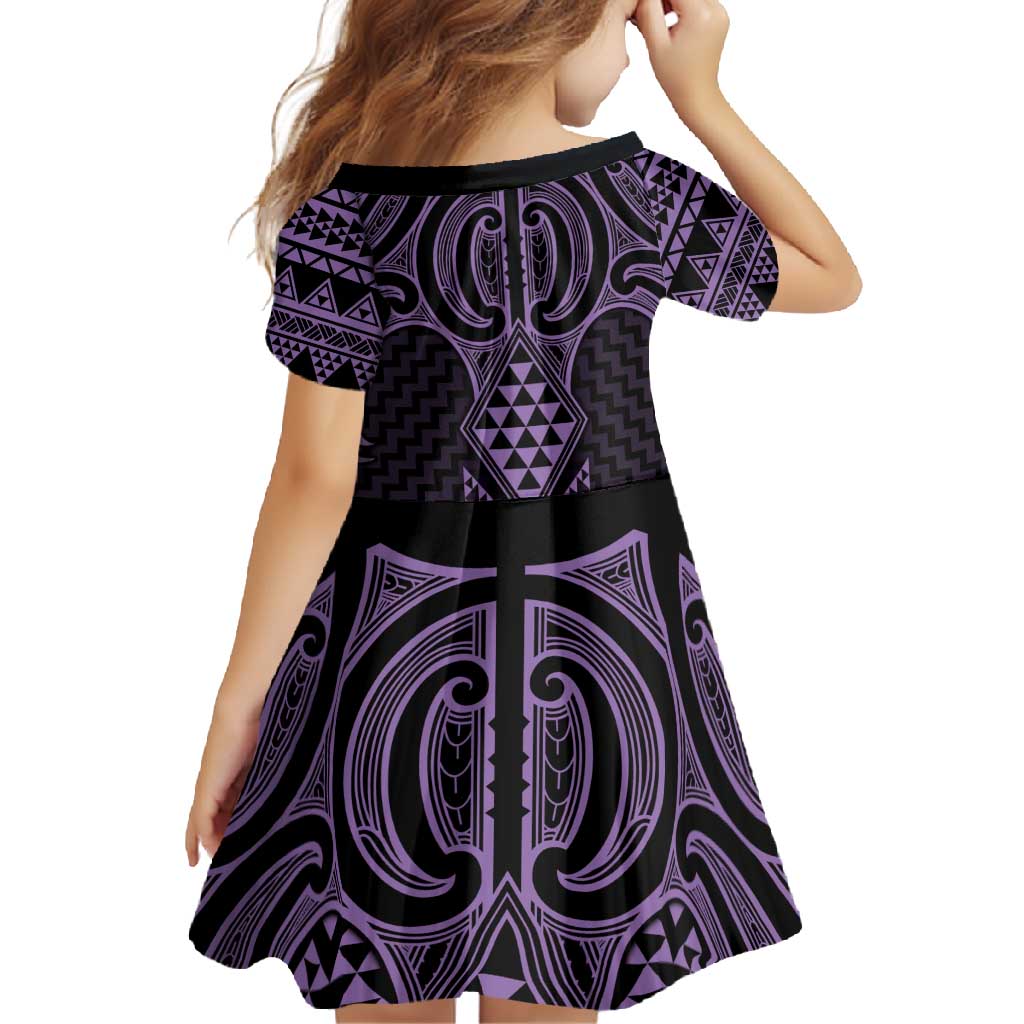 Waiporoporo Maori Ta Moko Poutama Art Family Matching Tank Maxi Dress and Hawaiian Shirt LT9 - Polynesian Pride