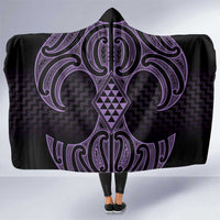 Waiporoporo Maori Ta Moko Poutama Art Hooded Blanket