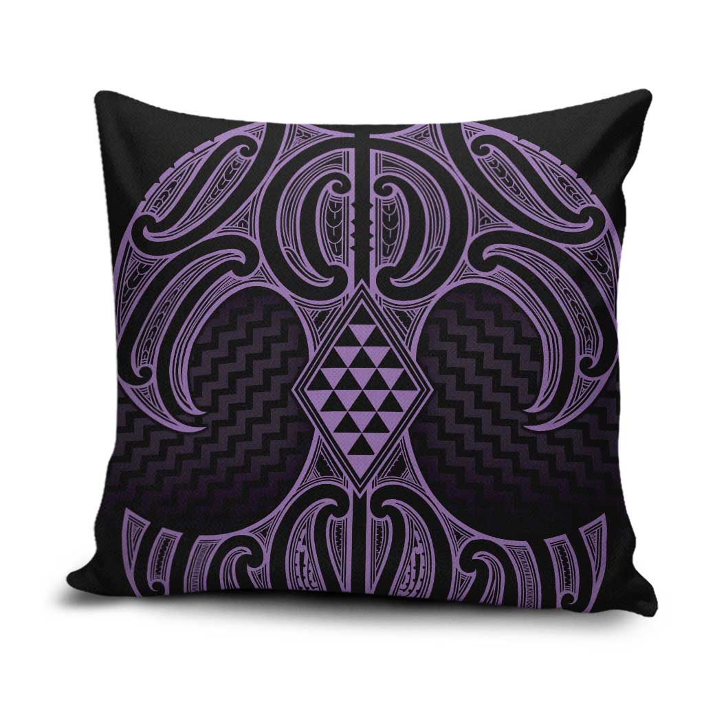 Waiporoporo Maori Ta Moko Poutama Art Pillow Cover - Polynesian Pride