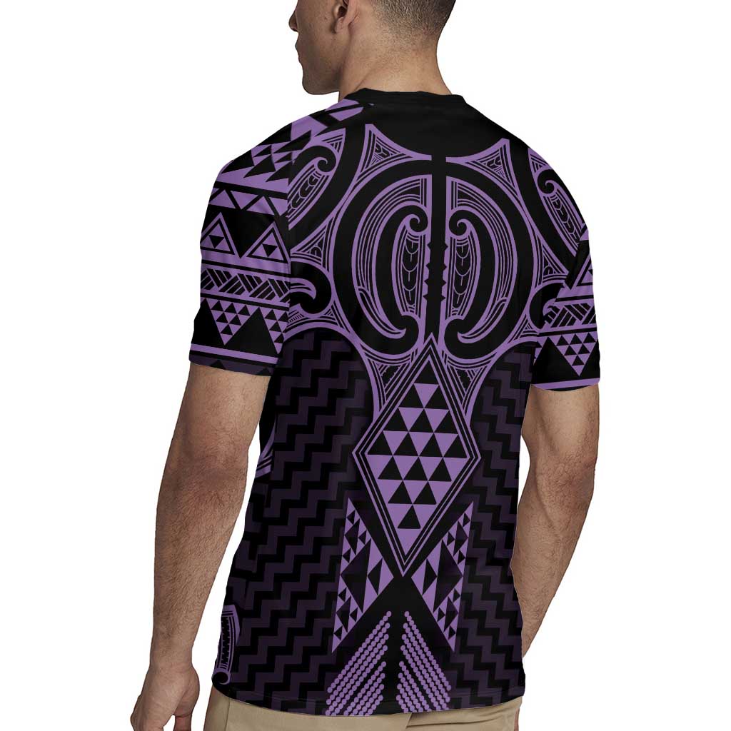 Waiporoporo Maori Ta Moko Poutama Art Rugby Jersey