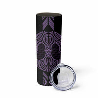 Waiporoporo Maori Ta Moko Poutama Art Skinny Tumbler LT9 - Polynesian Pride