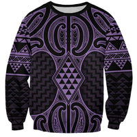 Waiporoporo Maori Ta Moko Poutama Art Sweatshirt