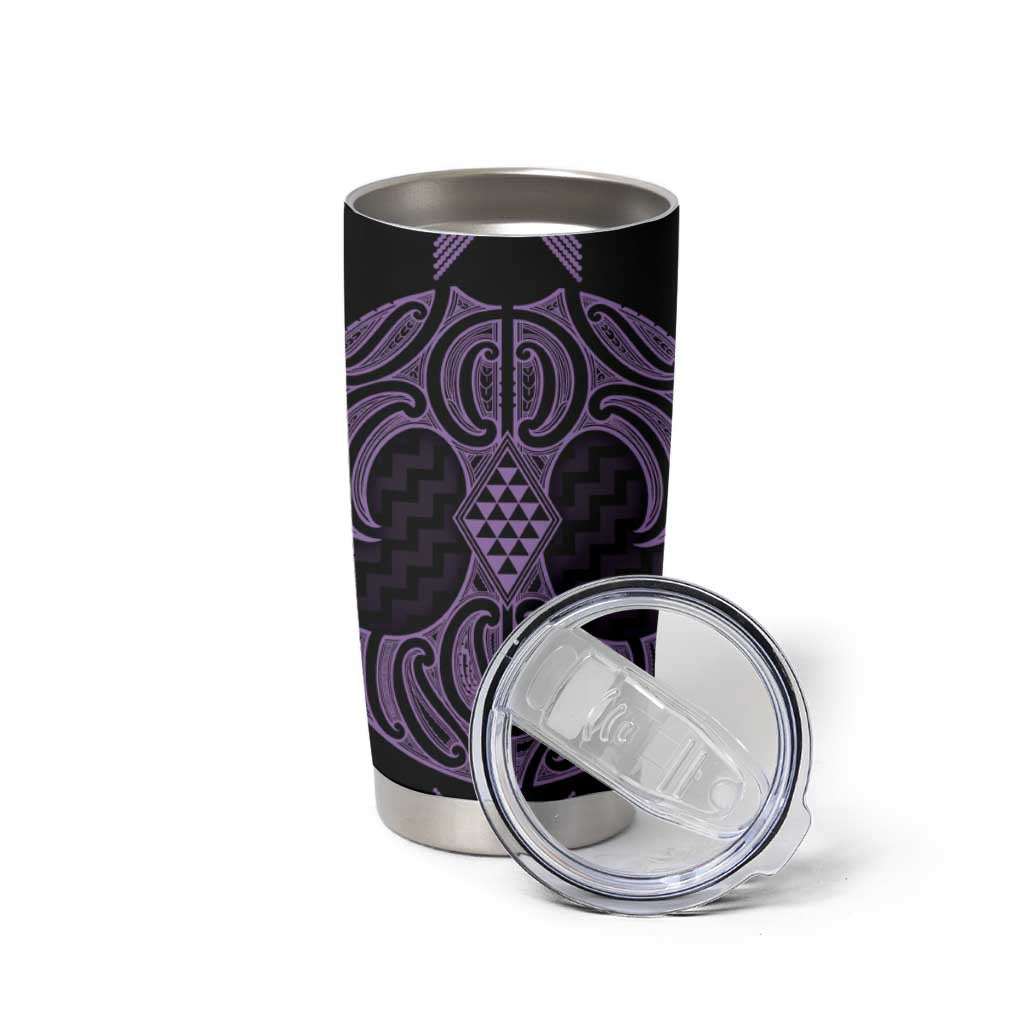 Waiporoporo Maori Ta Moko Poutama Art Tumbler Cup