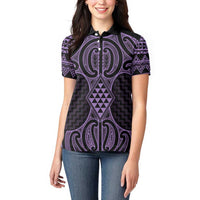 Waiporoporo Maori Ta Moko Poutama Art Women Polo Shirt