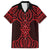 Whero Maori Ta Moko Poutama Art Family Matching Off The Shoulder Long Sleeve Dress and Hawaiian Shirt