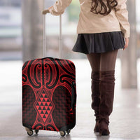 Whero Maori Ta Moko Poutama Art Luggage Cover