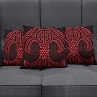 Whero Maori Ta Moko Poutama Art Pillow Cover - Polynesian Pride