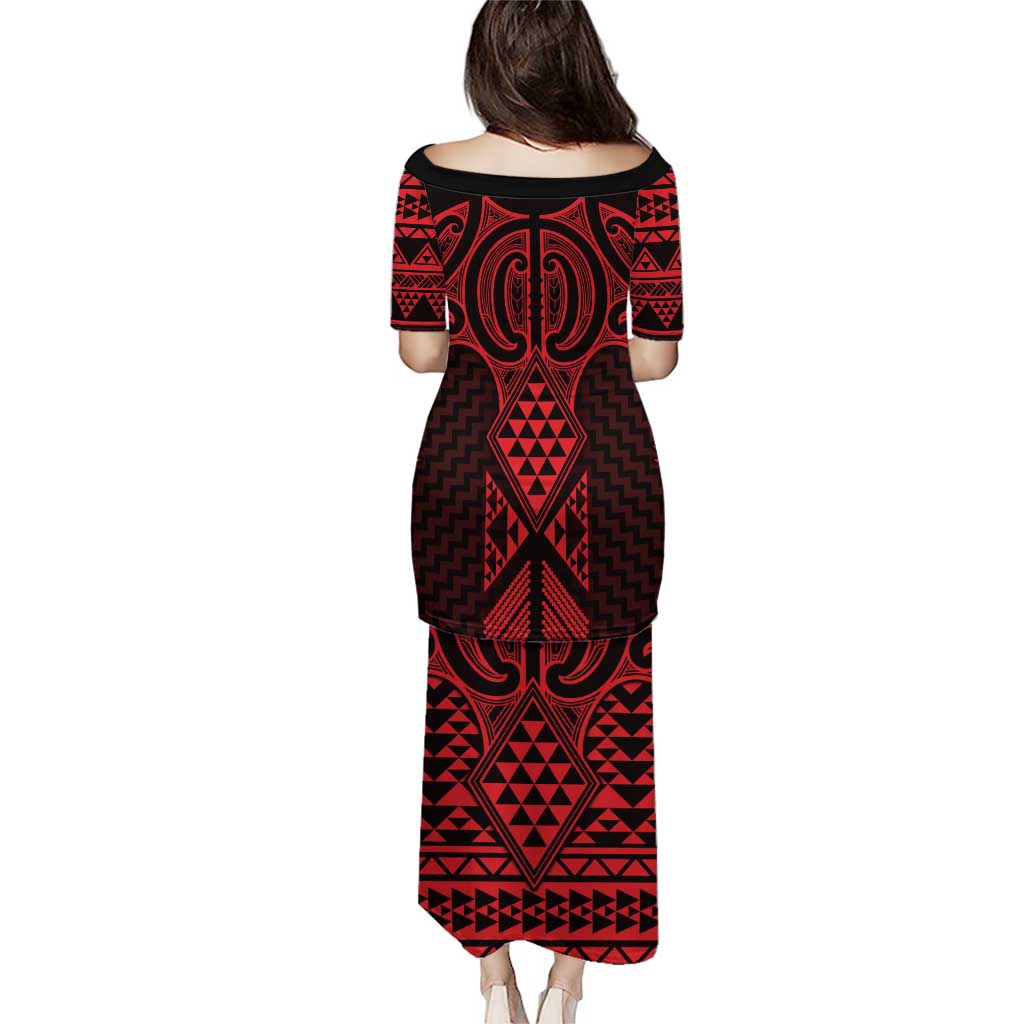 Whero Maori Ta Moko Poutama Art Puletasi LT9 - Polynesian Pride