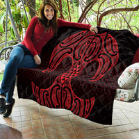 Whero Maori Ta Moko Poutama Art Quilt LT9 - Polynesian Pride