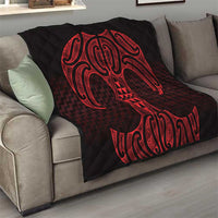 Whero Maori Ta Moko Poutama Art Quilt LT9 - Polynesian Pride