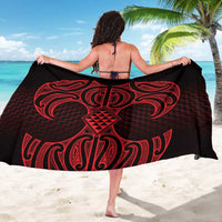 Whero Maori Ta Moko Poutama Art Sarong LT9 - Polynesian Pride